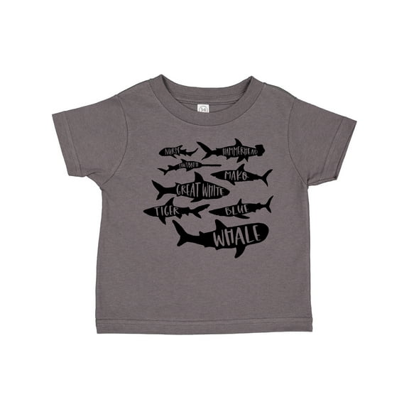 Inktastic Types of Sharks Boys or Girls Toddler T-Shirt
