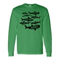 thumbnail image 1 of Inktastic Types of Sharks Long Sleeve T-Shirt, 1 of 5