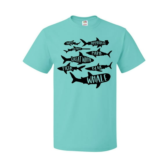 Inktastic Types of Sharks T-Shirt