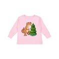 thumbnail image 1 of Inktastic Tyrannosaurus Rex Decorating Christmas Tree Boys or Girls Long Sleeve Toddler T-Shirt, 1 of 5