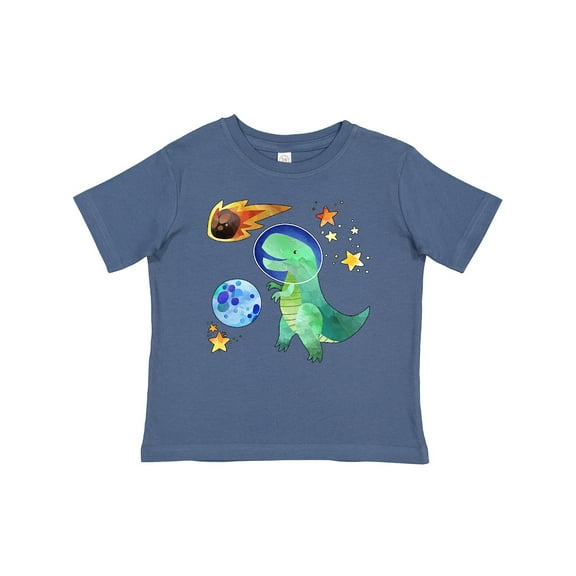 Inktastic Tyrannosaurus Rex Vs. Meteor Fun Space Dinosaur Boys or Girls Baby T-Shirt