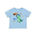 thumbnail image 1 of Inktastic Tyrannosaurus Rex Vs. Meteor Fun Space Dinosaur Boys or Girls Baby T-Shirt, 1 of 5