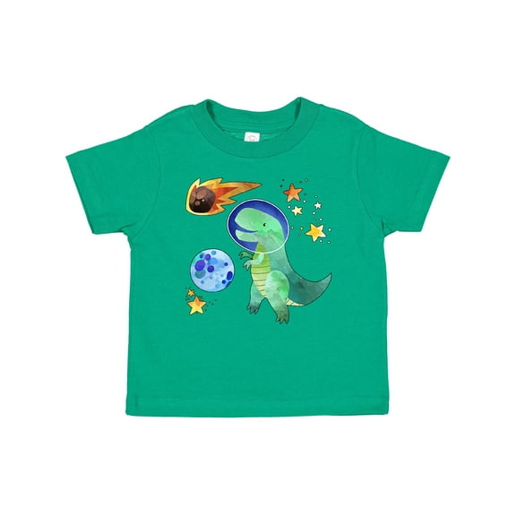 Inktastic Tyrannosaurus Rex Vs. Meteor Fun Space Dinosaur Boys or Girls Baby T-Shirt