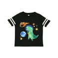 thumbnail image 1 of Inktastic Tyrannosaurus Rex Vs. Meteor Fun Space Dinosaur Boys or Girls Toddler T-Shirt, 1 of 5
