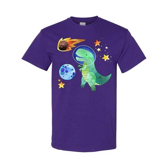 Inktastic Tyrannosaurus Rex Vs. Meteor Fun Space Dinosaur T-Shirt