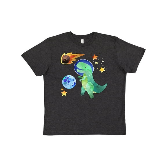 Inktastic Tyrannosaurus Rex vs. Meteor Fun Space Dinosaur Youth T-Shirt