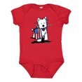 thumbnail image 1 of Inktastic US Flag Westie Boys or Girls Baby Bodysuit, 1 of 5