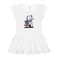 thumbnail image 1 of Inktastic US Flag Westie Girls Toddler Dress, 1 of 5