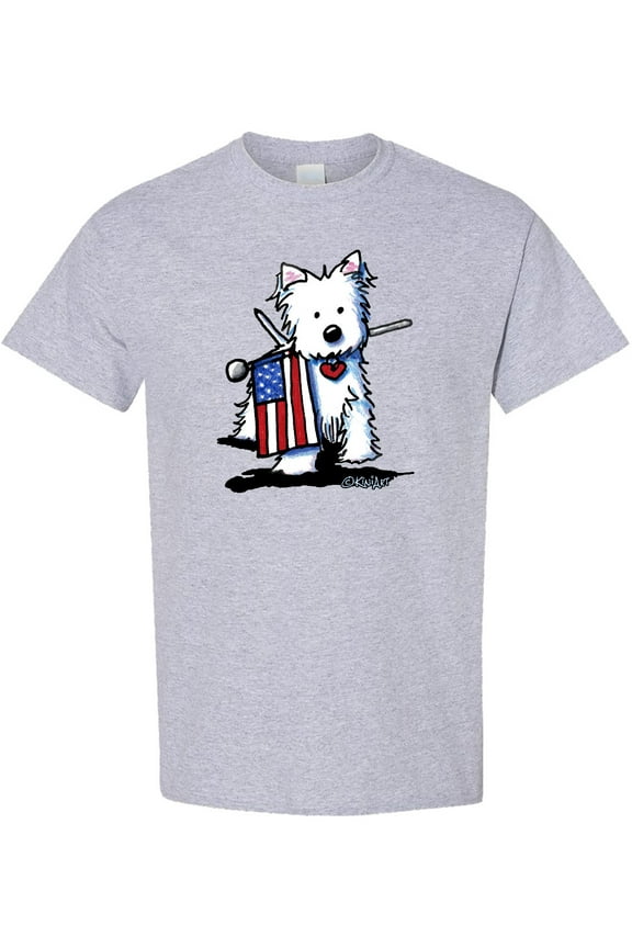 Us Flag Westie T-Shirt
