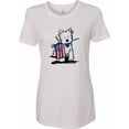 thumbnail image 1 of Inktastic Us Flag Westie Women's T-Shirt, 1 of 5