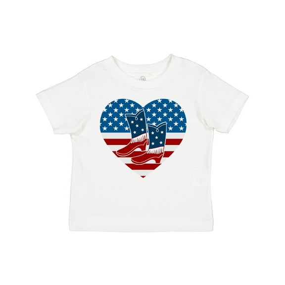 Inktastic USA Cowboy Boots Patriotic Boys or Girls Toddler T-Shirt