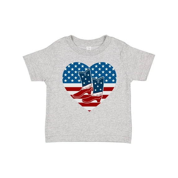 Inktastic USA Cowboy Boots Patriotic Boys or Girls Toddler T-Shirt