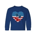 thumbnail image 1 of Inktastic USA Cowboy Boots Patriotic Long Sleeve Youth T-Shirt, 1 of 5