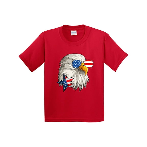 Inktastic USA Patriotic Eagle July 4th American Youth T-Shirt