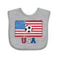 thumbnail image 1 of Inktastic USA Soccer Boys or Girls Baby Bib, 1 of 4