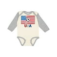 thumbnail image 1 of Inktastic USA Soccer Boys or Girls Long Sleeve Baby Bodysuit, 1 of 5
