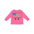 thumbnail image 1 of Inktastic USA Soccer Boys or Girls Long Sleeve Toddler T-Shirt, 1 of 5