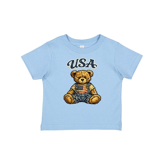 Inktastic USA Teddy Bear Patriotic Boys or Girls Baby T-Shirt