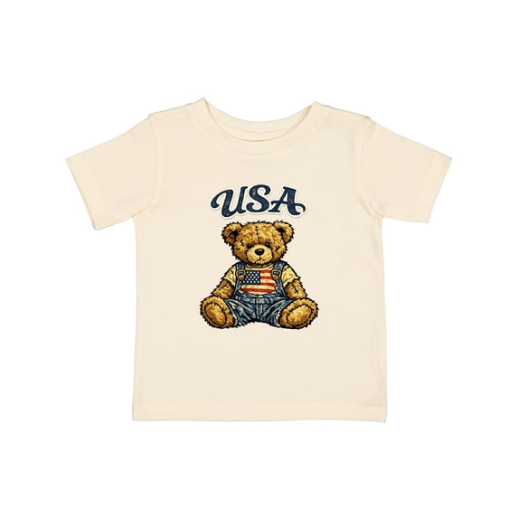 Inktastic USA Teddy Bear Patriotic Boys or Girls Baby T-Shirt