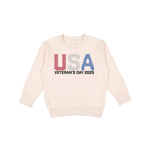 Inktastic USA Veterans Day 2025 Toddler Sweatshirt