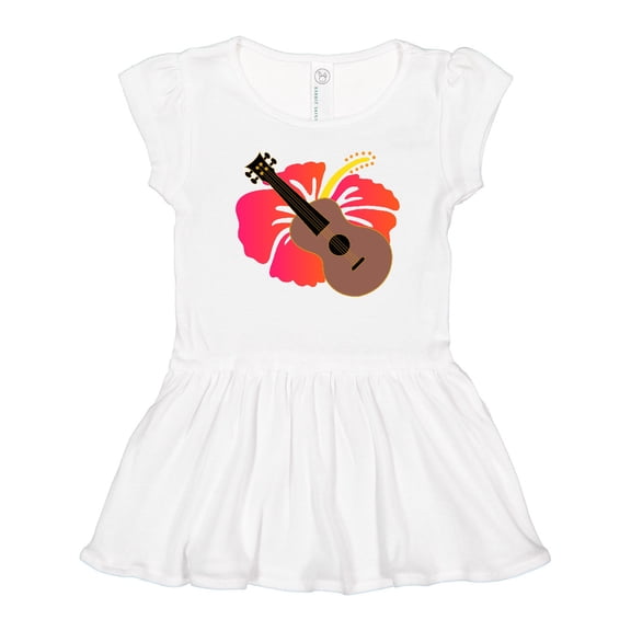 Inktastic Ukulele Hawaiian Music Gift Girls Toddler Dress