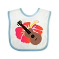 thumbnail image 1 of Inktastic Ukulele Hawaiian Music Girls Baby Bib, 1 of 4