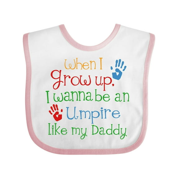 Inktastic Umpire Like Daddy Boys or Girls Baby Bib