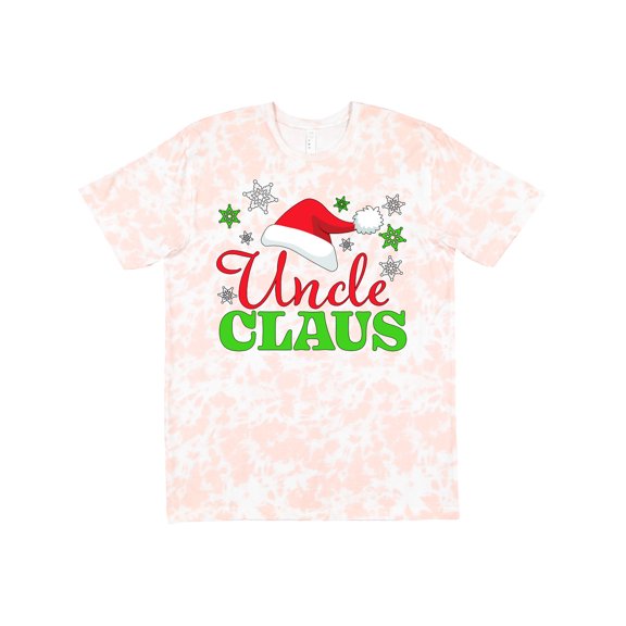 Inktastic Uncle Claus with Christmas Santa Hat and Snowflakes T-Shirt