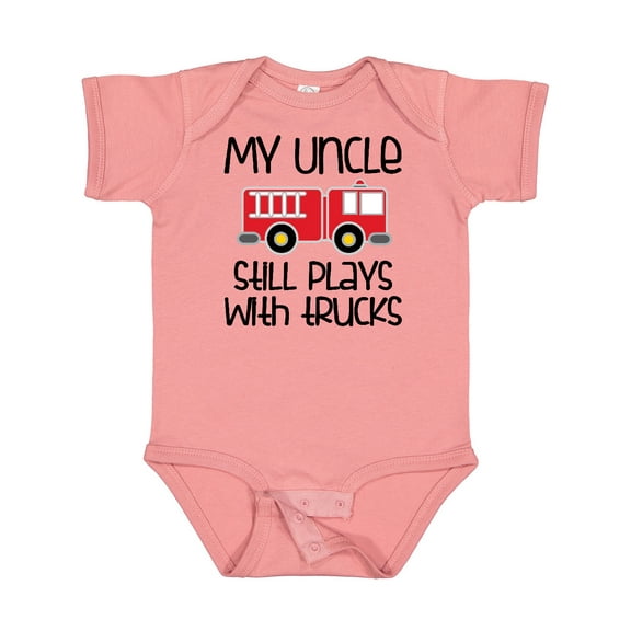 Inktastic Uncle Firefighter for Nephew Boys or Girls Baby Bodysuit