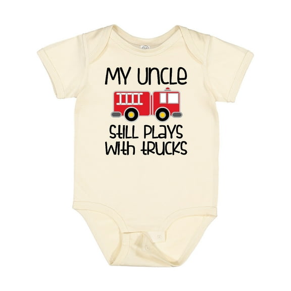 Inktastic Uncle Firefighter for Nephew Boys or Girls Baby Bodysuit
