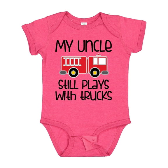 Inktastic Uncle Firefighter for Nephew Boys or Girls Baby Bodysuit