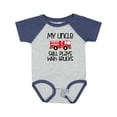 thumbnail image 1 of Inktastic Uncle Firefighter for Nephew Boys or Girls Baby Bodysuit, 1 of 5