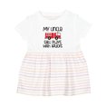 thumbnail image 1 of Inktastic Uncle Firefighter for Nephew Girls Baby Dress, 1 of 5