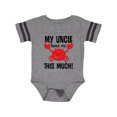 thumbnail image 1 of Inktastic Uncle Loves Me Childs Crab Boys or Girls Baby Bodysuit, 1 of 4
