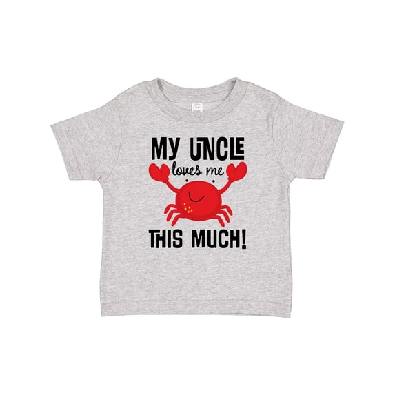 Inktastic Uncle Loves Me Childs Crab Boys or Girls Baby T-Shirt