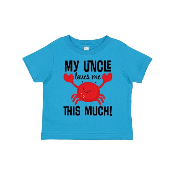 Inktastic Uncle Loves Me Childs Crab Boys or Girls Toddler T-Shirt