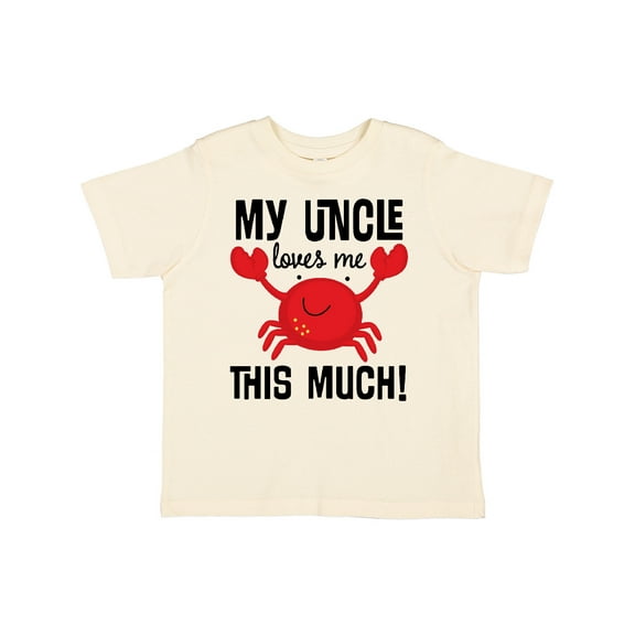 Inktastic Uncle Loves Me Childs Crab Boys or Girls Toddler T-Shirt