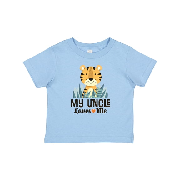 Inktastic Uncle Loves Me Grandchild Tiger Boys or Girls Baby T-Shirt