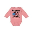 thumbnail image 1 of Inktastic Uncle Military Veteran Boys or Girls Long Sleeve Baby Bodysuit, 1 of 5