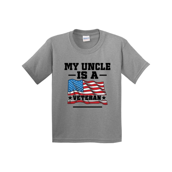 Inktastic Uncle Military Veteran Youth T-Shirt