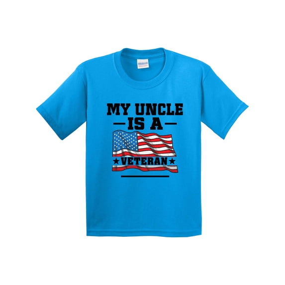Inktastic Uncle Military Veteran Youth T-Shirt