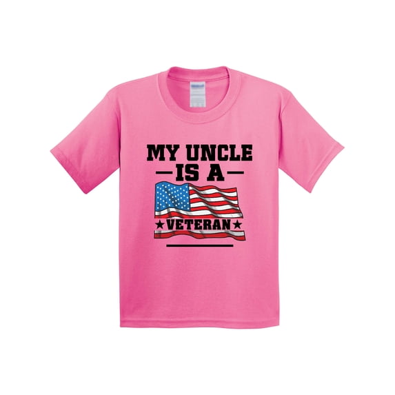 Inktastic Uncle Military Veteran Youth T-Shirt