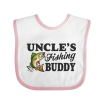 Inktastic Uncle's Fishing Buddy Boys Baby Bib
