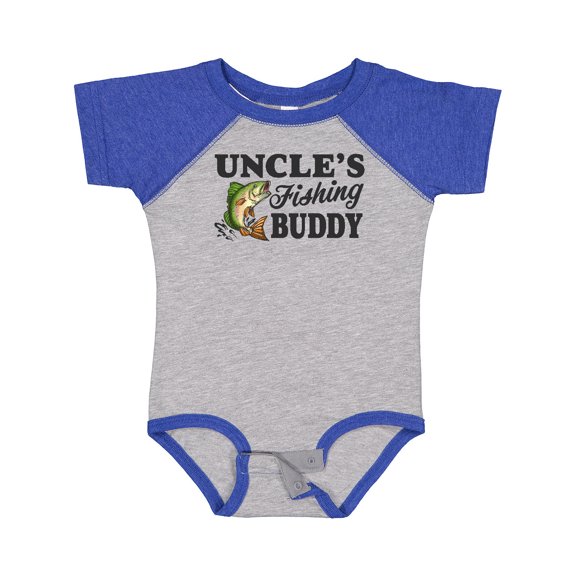 Inktastic Uncle's Fishing Buddy Boys Baby Bodysuit