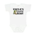thumbnail image 1 of Inktastic Uncle's Fishing Buddy Boys Baby Bodysuit, 1 of 5