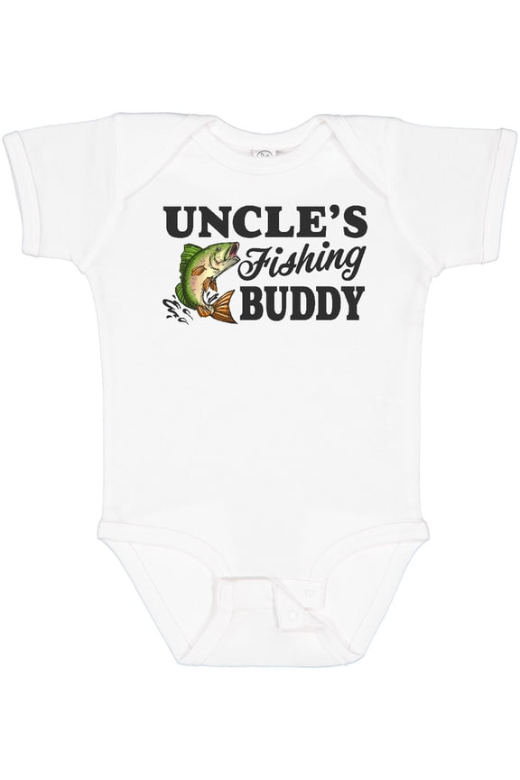 Uncle's Fishing Buddy Boys Baby Bodysuit