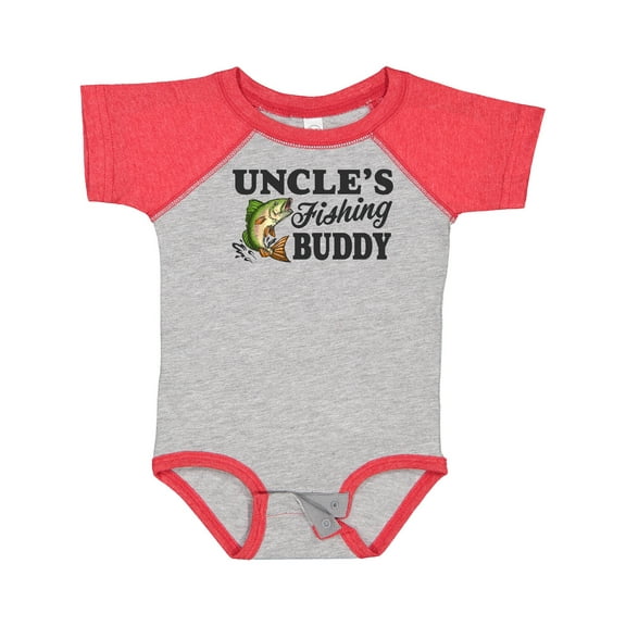 Inktastic Uncle's Fishing Buddy Boys Baby Bodysuit