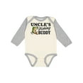 thumbnail image 1 of Inktastic Uncle's Fishing Buddy Boys Long Sleeve Baby Bodysuit, 1 of 5