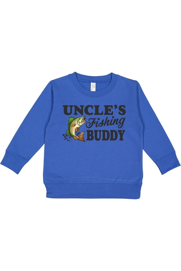 Uncle's Fishing Buddy Toddler Sweatshirt