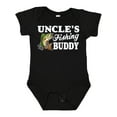 thumbnail image 1 of Inktastic Uncle's Fishing Buddy with White Text Boys Baby Bodysuit, 1 of 5